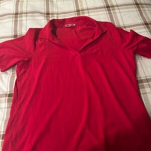 Pre-owned Women’s M Calvin Klein Red Blouse.